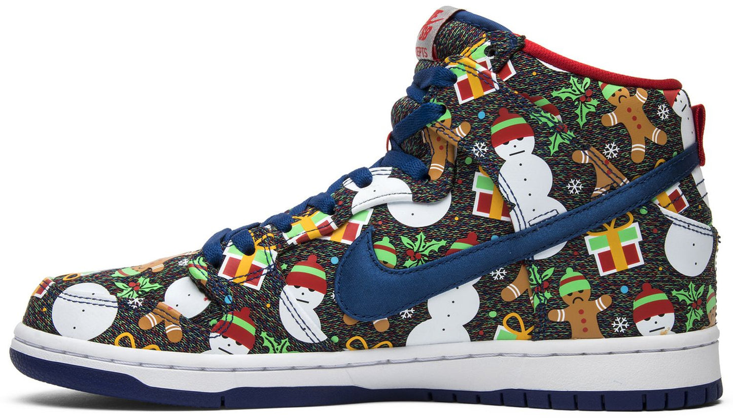Nike Concepts x SB Dunk Pro High 'Ugly Christmas Sweater' 2017