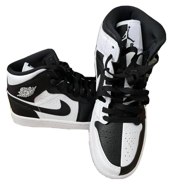 Air Jordan 1 Mid Split Black White (Women’s)